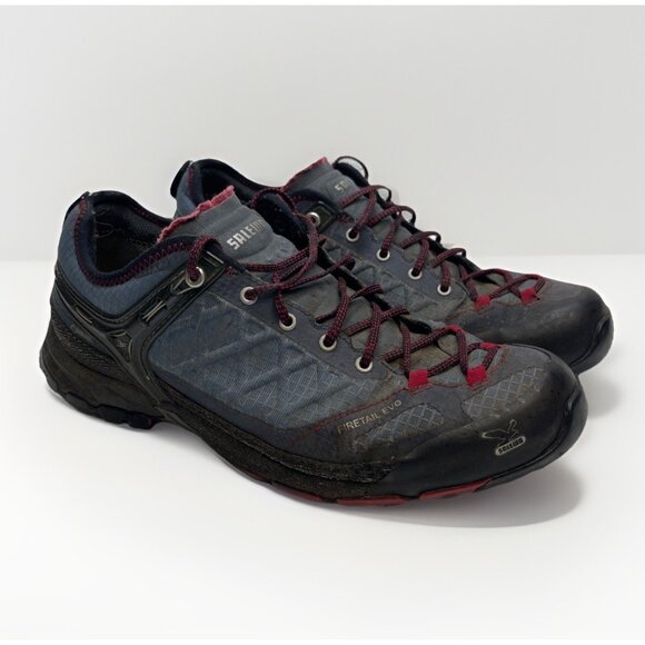 Salewa Firetail Evo GTX Gore-Tex Hiking Shoes Men’s Sz 9.5 US Black Gray Trail - Picture 1 of 16